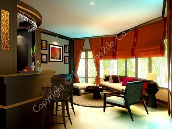 Design Homeplan : Tropical 102, Living Room