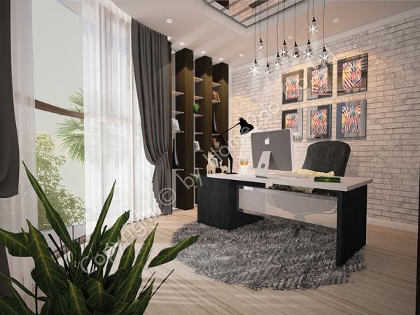 Design Homeplan : Tropical Modern 303, Workroom